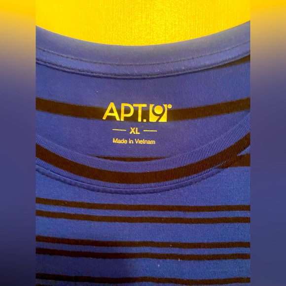 NBW(XL) Royal Blue and Black Striped Shirt - Picture 2 of 3